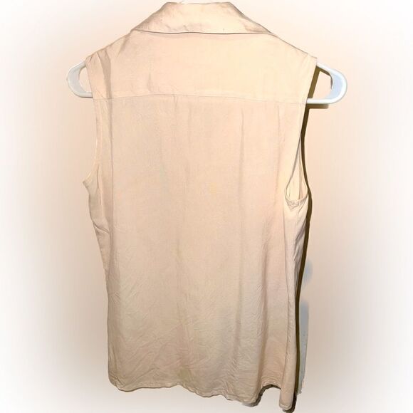MODA INTL silk sleeveless top, pale pink, perfect under blazer! - Picture 2 of 4